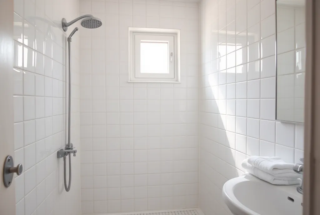 Baño desinfectado de una vivienda